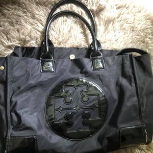 Tory Burch Bag with added leather cross body strap